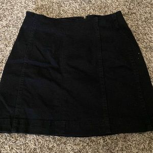 size 0 black tight mini skirt, wild fable